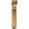 Ekena Millwork Merced Arts and Crafts Smooth Bracket w/ Offset Brace, Western Red Cedar, 5 1/2"W x 24"D x 32"H BKT0604X24X32MRC03SWR - alternate 4
